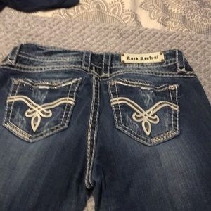 Womens Rock Revival crop jeans size 30